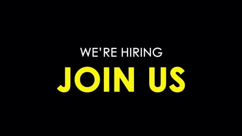 We are hiring to join our team. Text animation with Kinetic Typography Stock Footage 253645041