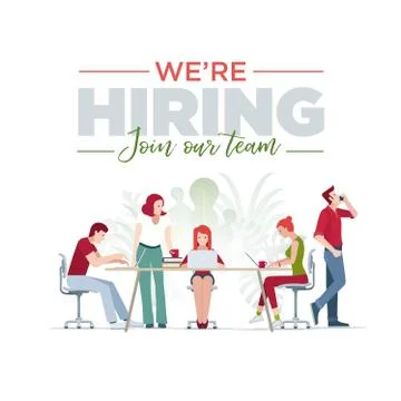 We are hiring, Join our team Stock-Illustration