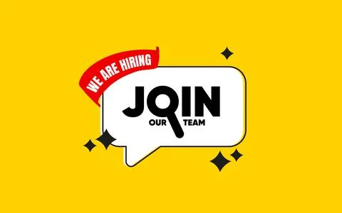 We are hiring, join our team illustration Stock Illustration
