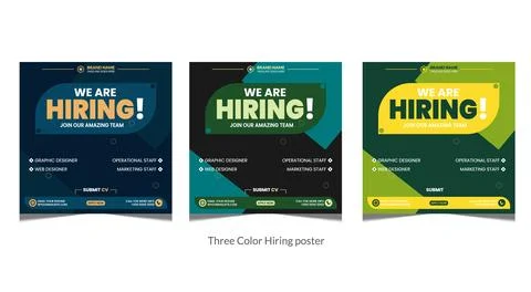 We are hiring join to the team announcement. Stock Illustration