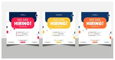 We are hiring join to the team announcement. Stock Illustration