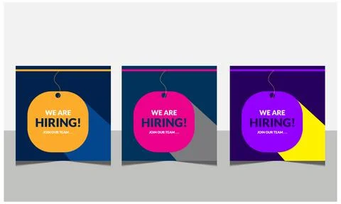 We are hiring join to the team announcement. Stock Illustration