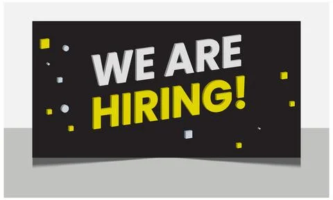 We are hiring join to the team announcement. Stock Illustration