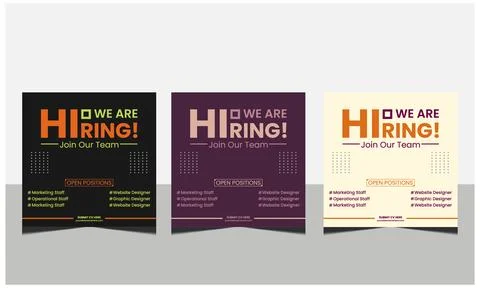 We are hiring join to the team announcement. Stock Illustration