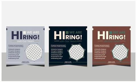 We are hiring join to the team announcement. Stock Illustration