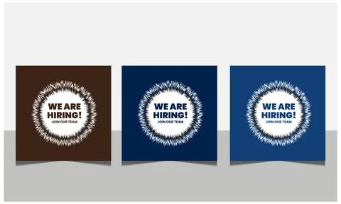 We are hiring join to the team announcement. Stock Illustration