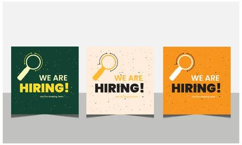 We are hiring join to the team announcement. Stock Illustration