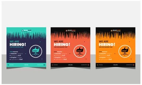 We are hiring join to the team announcement. Stock Illustration