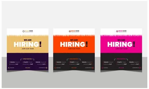 We are hiring join to the team announcement. Stock Illustration
