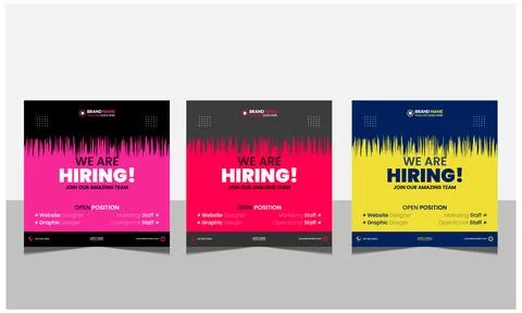 We are hiring join to the team announcement. Stock Illustration