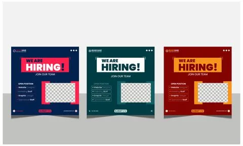We are hiring join to the team announcement. Stock Illustration