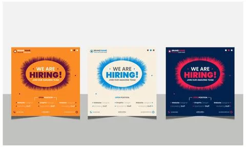 We are hiring join to the team announcement. Stock Illustration