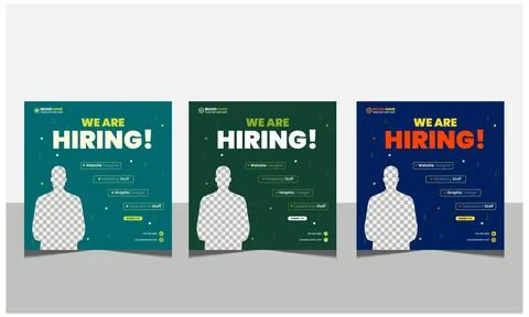 We are hiring join to the team announcement. Stock Illustration