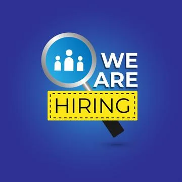 We are hiring join to the team announcement. Stock Illustration