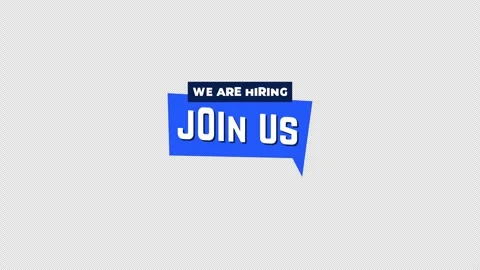 We Are Hiring Join Us Animated Graphic on Transparent Background 库存影片 341827600