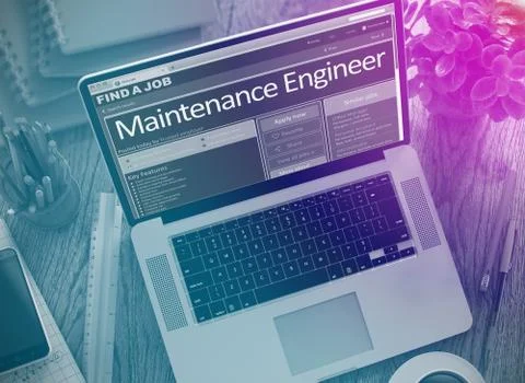 We are Hiring Maintenance Engineer. 3D. イラスト素材