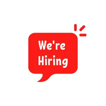 We are hiring on red bubble Stock Illustration