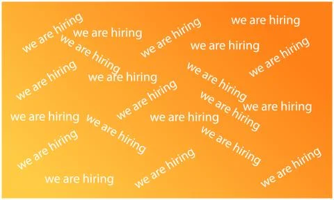 We are hiring template on abstract background Stock Illustration