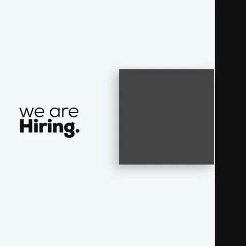 We are hiring, text animation with white and black background Stock Footage 248041652