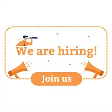 We Are Hiring Text Effect, Microphones, We are Hiring Vector Design, Hiring I Illustrazione stock