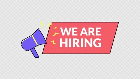 We are hiring text Stock Footage 333671392