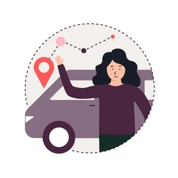 We are moving from one address to another address. Banner template with concept Stock Illustration