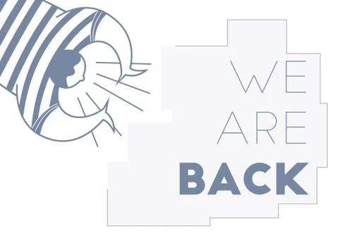 We are open. Stock Illustration