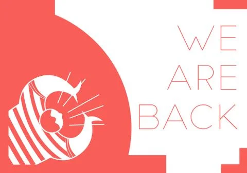 We are open. Stock Illustration