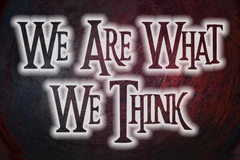 We are what we think concept Stock Illustration