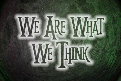 We are what we think concept Stock Illustration