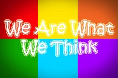 We are what we think concept Stock Illustration