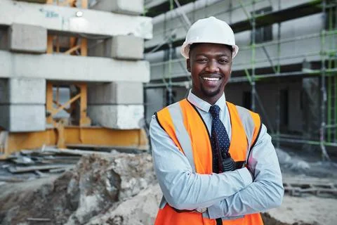 We base our success on your satisfaction. Portrait of a confident young man Stock Photos