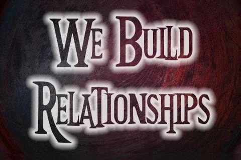 We build relationships concept Stock Illustration