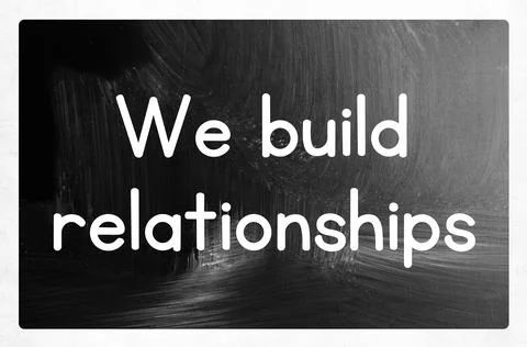 We build relationships Stock Photos