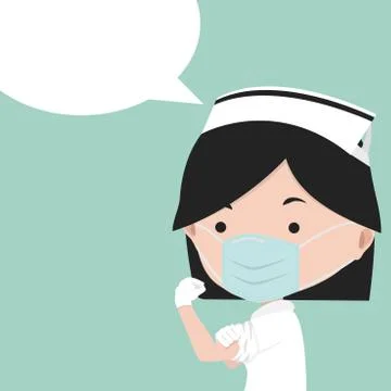 We can do it nurse medical care Ilustración de archivo