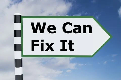 We Can Fix It concept 스톡 일러스트