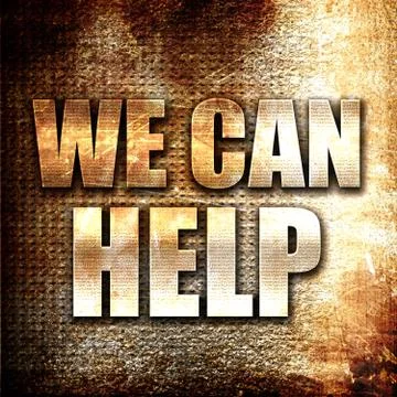 We can help 库存插图