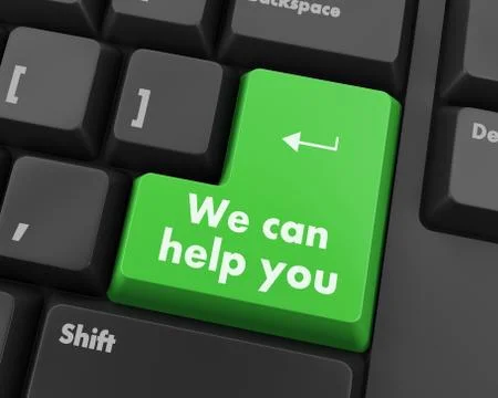 We can help you 库存插图