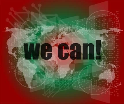 We can text on digital touch screen interface Illustrazione stock