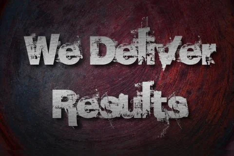 We deliver results concept Stock Illustration