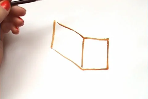 We draw the house Stock Footage 657758