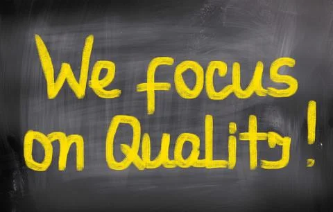 We Focus On Quality Concept Stock Illustration