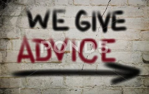 We give advice concept Stock Illustration