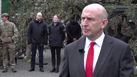 We have a cast iron commitment to spend 2.5% of GDP on defence - John Healey 動画素材 294185863