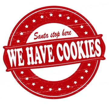 We have cookies Stock Illustration