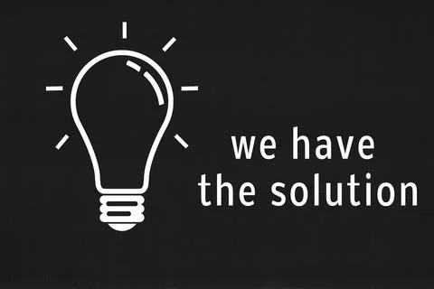 We have the solution template イラスト素材