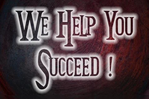 We help you succeed concept Stock Illustration