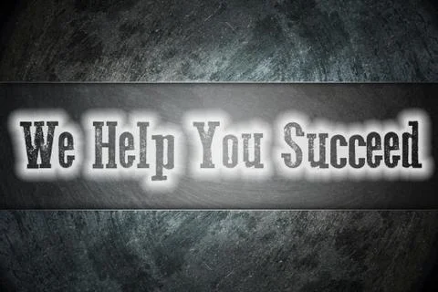 We help you succeed concept Stock Illustration