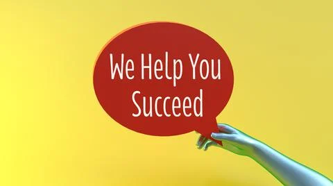 We Help You Succeed Stock Illustration