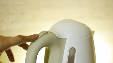 We include an electric kettle Stock Footage 30643174